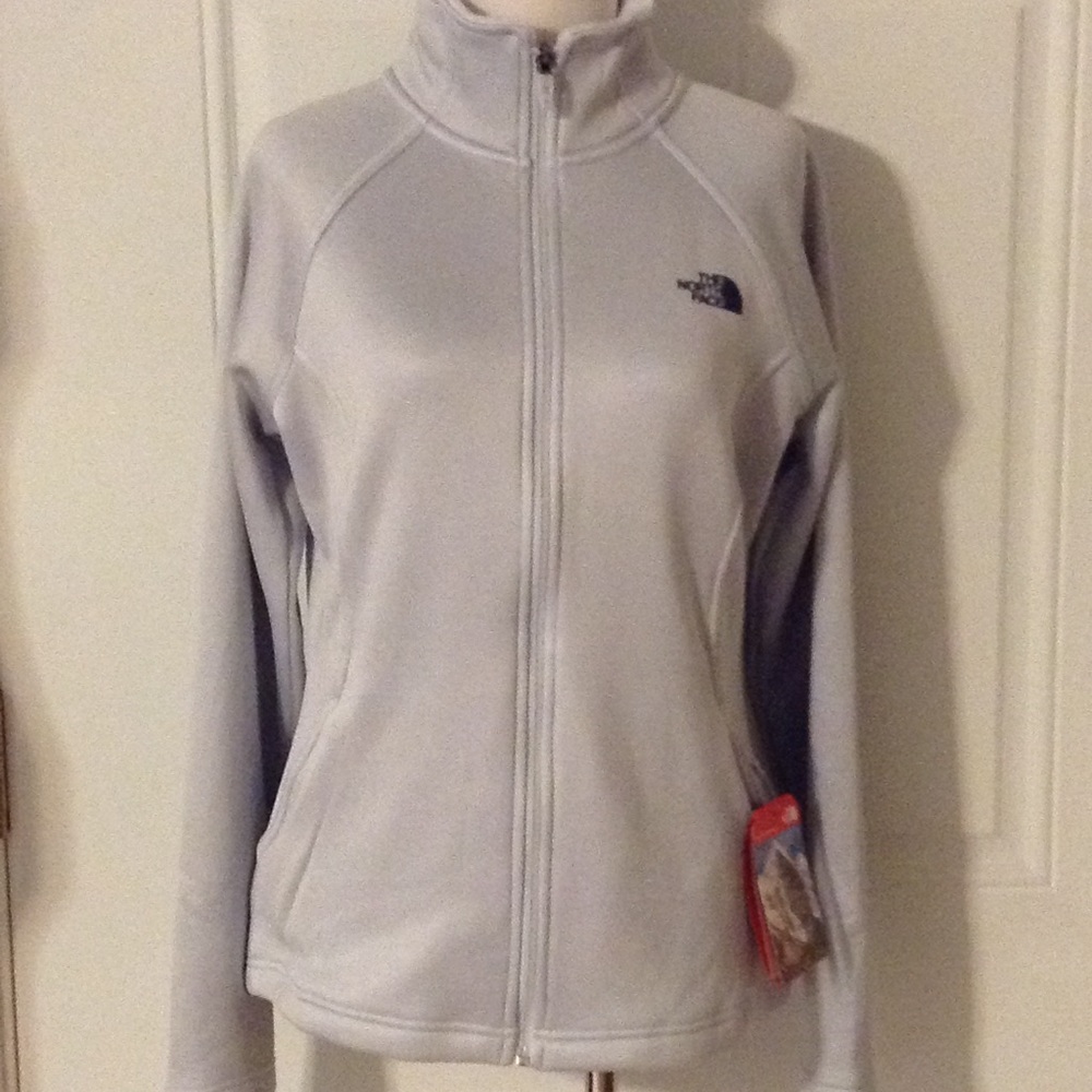 Silver North Face Jacket